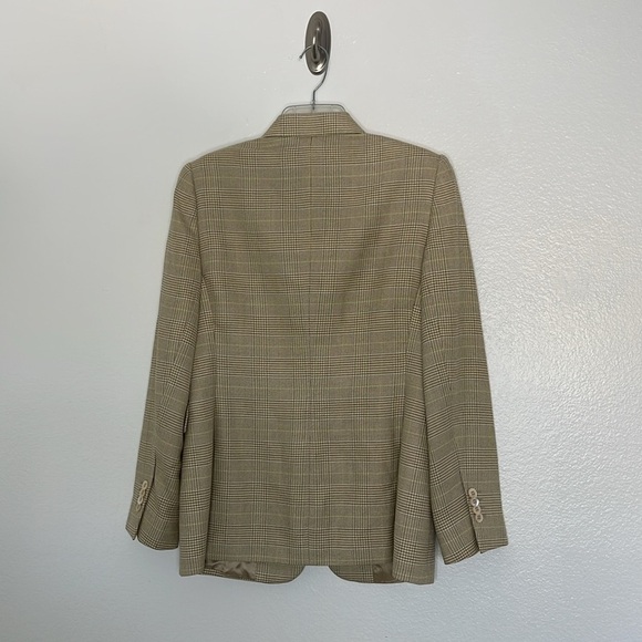 Brooks Brothers Womens Single Breasted Blazer Size 6 Silk Wool Linen Houndstooth - Picture 5 of 8